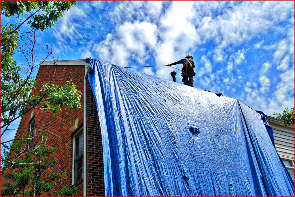 example of a roof repair